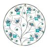 Peacock Feather Circular Wall Sconce